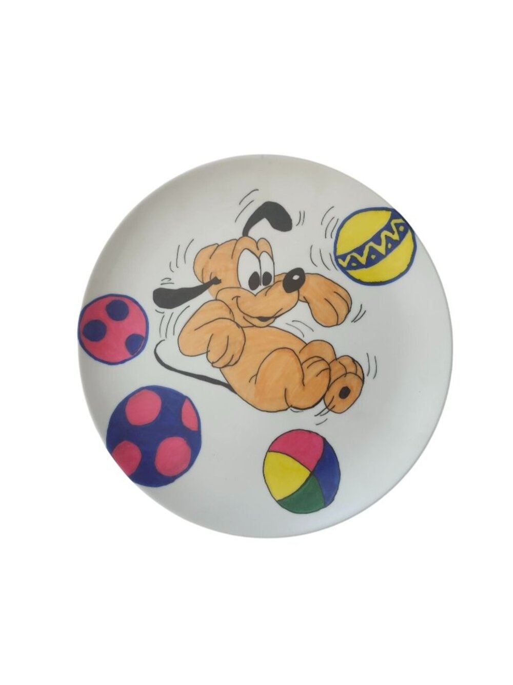 Texas Ware Baby Pluto Plate 1980s Cartoon Design Collectible Art